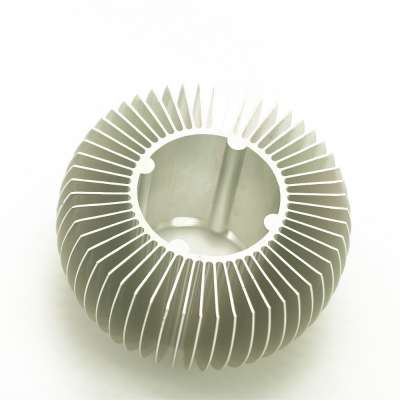 best selling silver anodize LED aluminium extruded round circular heat sink