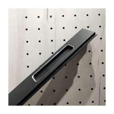 wholesale metal long brass black square modern cabinet handle for wardrobe